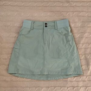 Light Green Buttoned Skirt